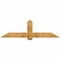 Ekena Millwork Eugene Rough Sawn Timber Gable Bracket, Western Red Cedar, 72"W x 21"H x 4"D x 6"F, 7/12 Pitch GBW072X21X0406EUG00RWR - alternate 1